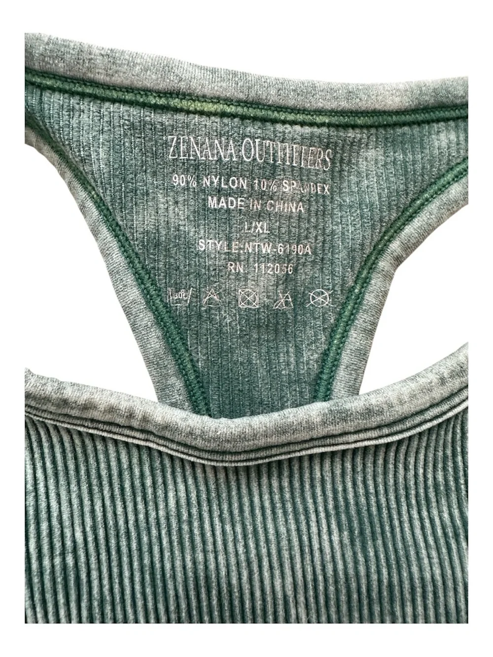 Zenana Mineral Wash Ribbed Brami - Set of 2 - Picture 5 of 6